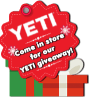 Yeti Come in store for our yeti giveaway!