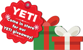 Yeti Come in store for our yeti giveaway!