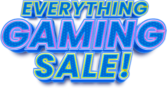 Everything gaming sale! Level up your setup - no cheat code needed!
